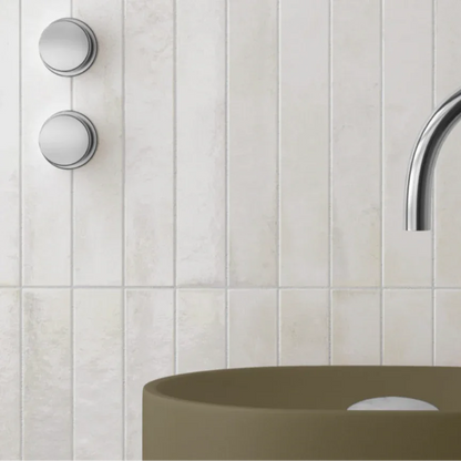 Subway White Wall Tile 5x40cm - Metro Tiles