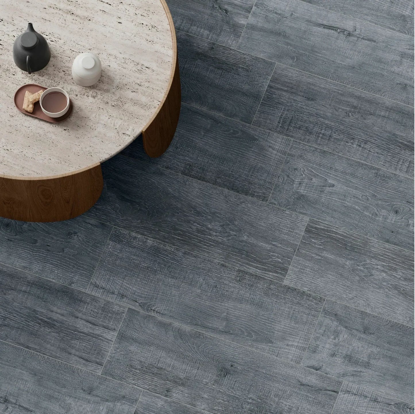 Lusso Grey Wood 75x20cm - Metro Tiles