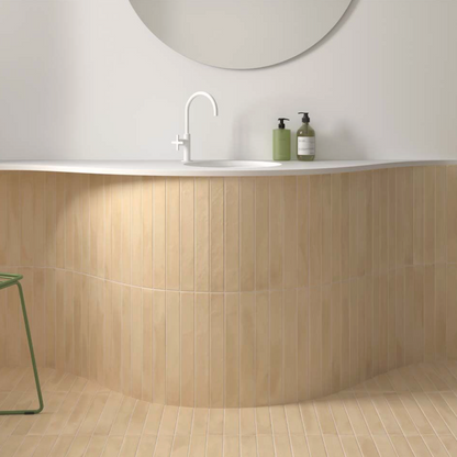Dwell Mediterranean Golden Clay Matt Wall Tile 5x40cm
