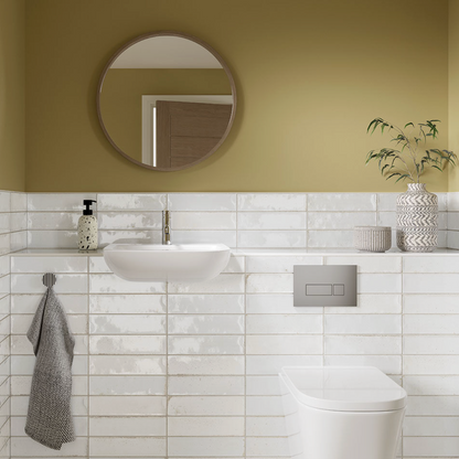 Verona Antique White Ceramic Wall Tiles 7.5x30cm