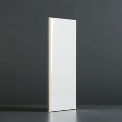 Urban Metro White Gloss Flat 10x30cm - Metro Tiles