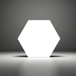 Hexagon White Matt Floor And Wall Tiles 23x27cm - Metro Tiles