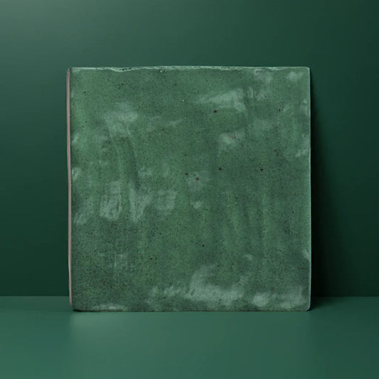 Zellige Green Gloss Wall Tiles 10x10cm - Metro Tiles