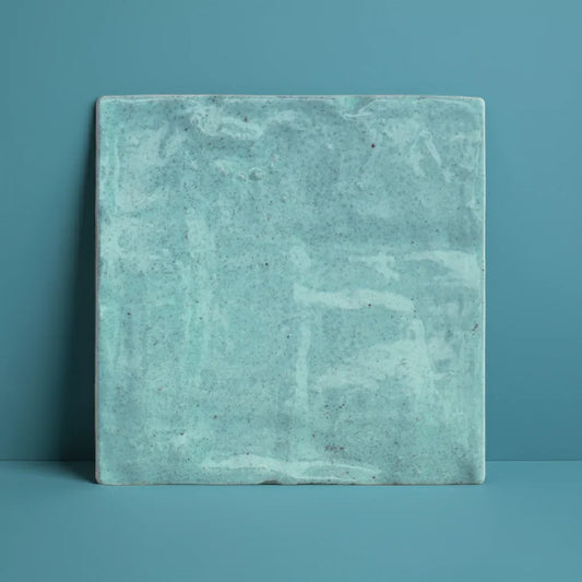 Zellige Sky Gloss Wall Tiles 10x10cm - Metro Tiles