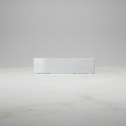 Dorset White Gloss Ceramic Wall Tiles 7.5x30cm