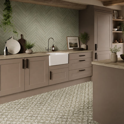 Dwell Mediterranean Sage Matt Wall Tile 5x40cm