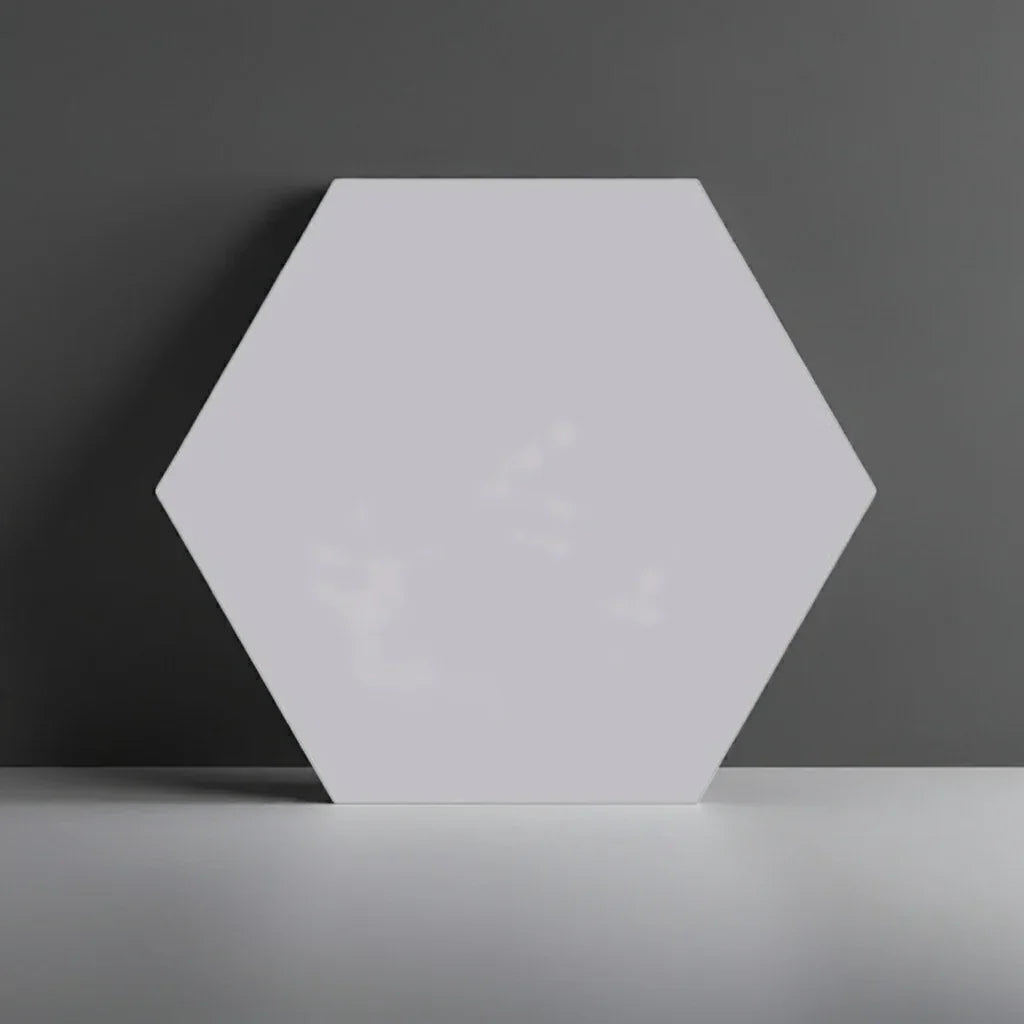 Hexagon Grey Matt Floor And Wall Tiles 23x27cm - Metro Tiles