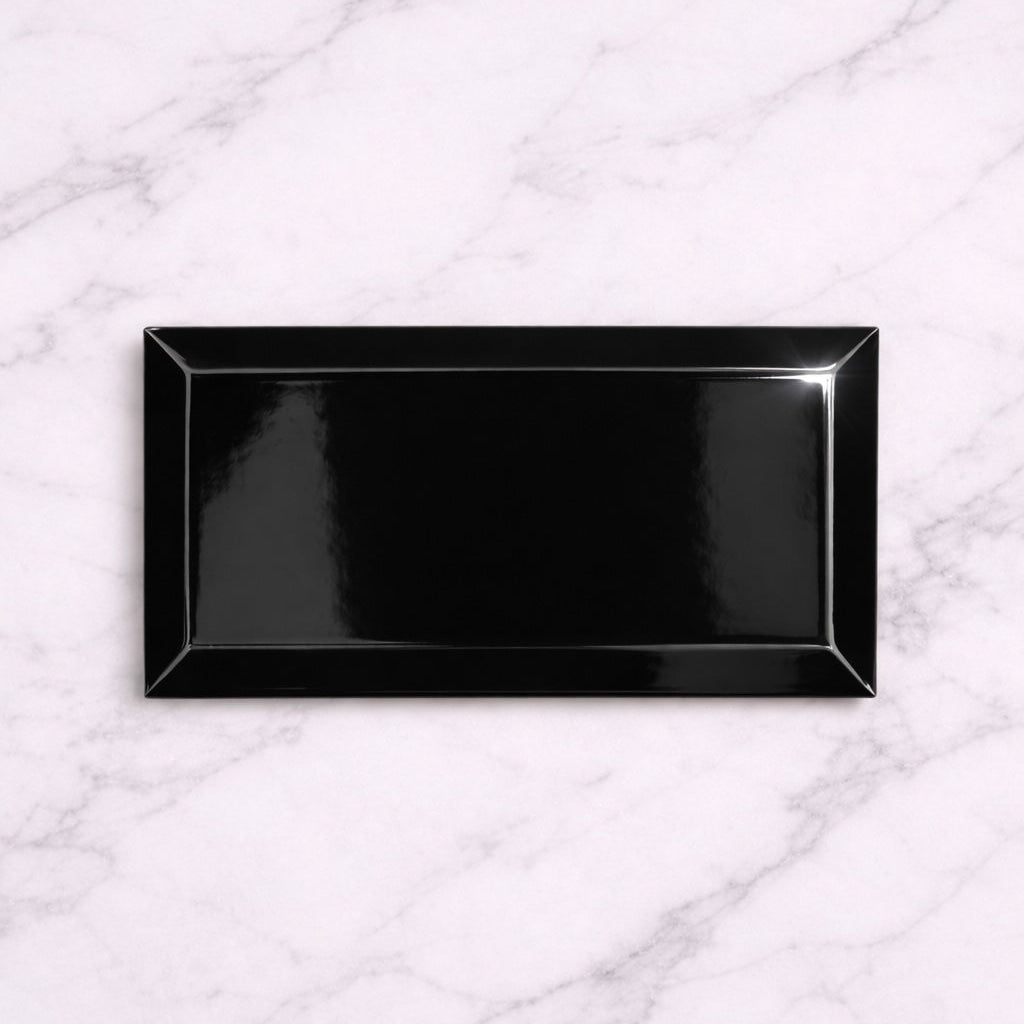 Metro Black Gloss 10x20cm