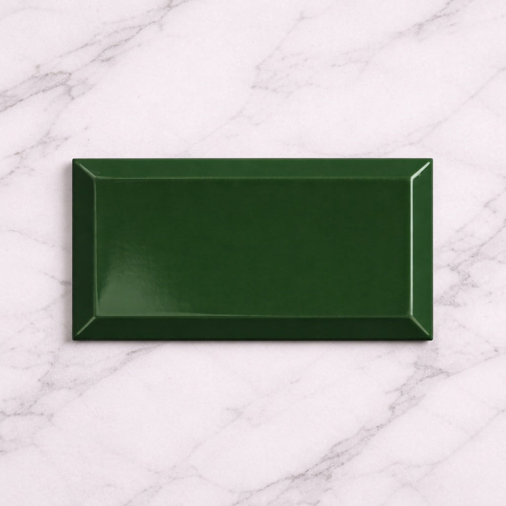 Metro Green Gloss Wall Tiles 10x20cm