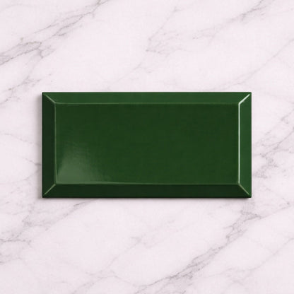 Metro Green Gloss Wall Tiles 10x20cm