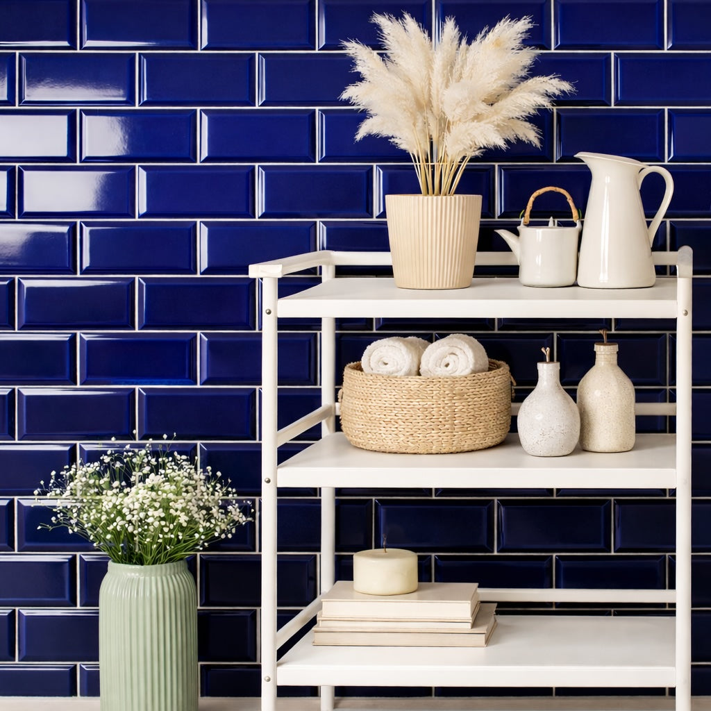 Metro Cobalt Blue Tiles 10x20cm