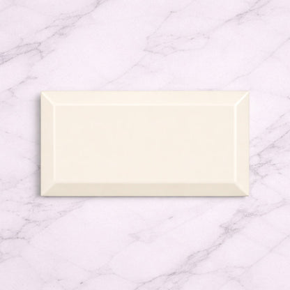 Metro Cream Gloss Wall Tiles 10x20cm