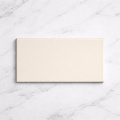 Metro Cream Flat Matt 10x20cm