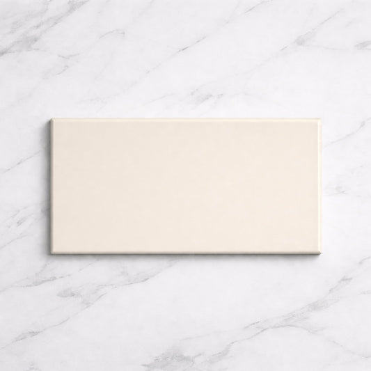 Metro Cream Flat Matt 10x20cm