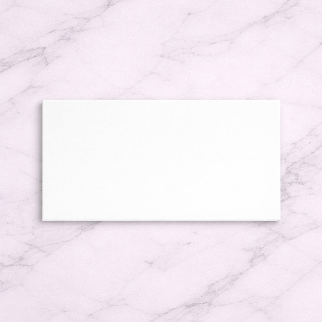 Metro White Flat Matt 10x20cm