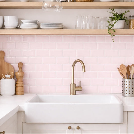 Metro Baby Pink Gloss 10x20cm