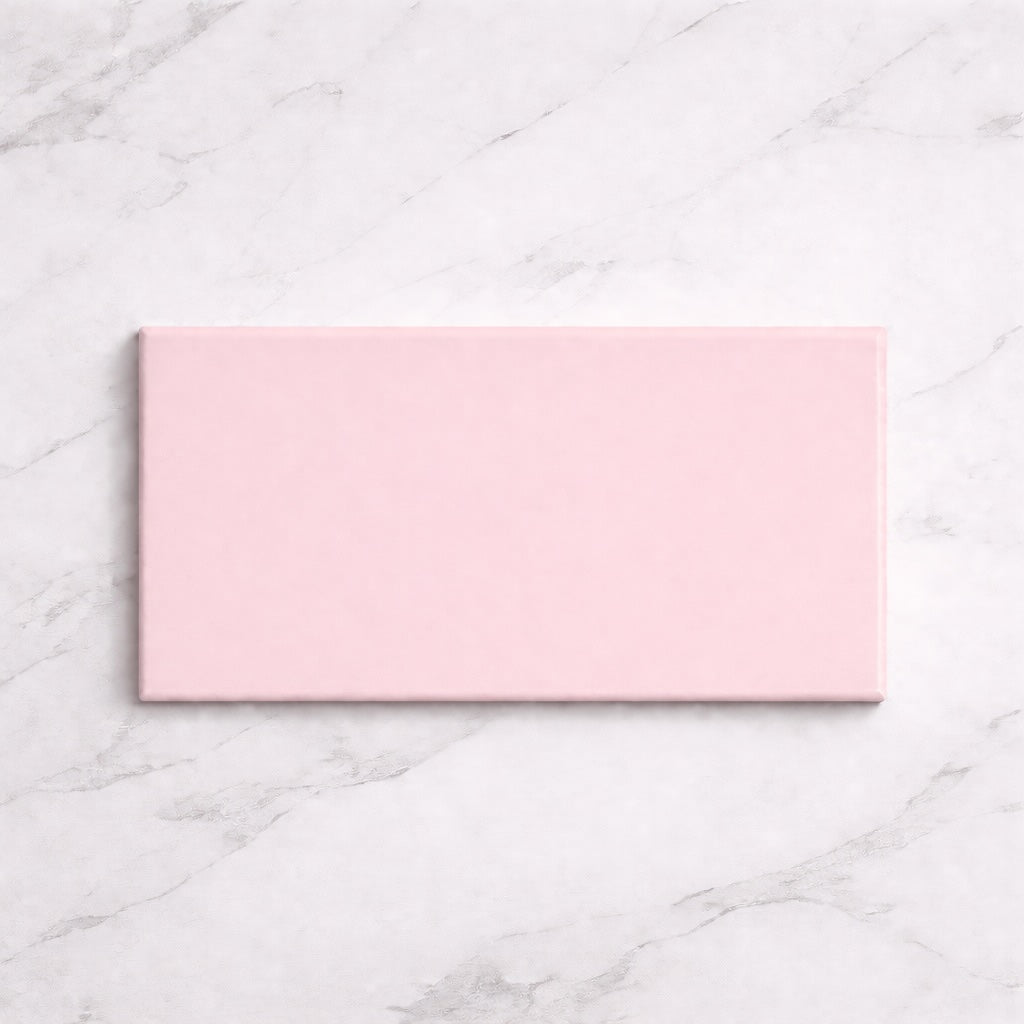 Metro Pink Flat Matt 10x20cm