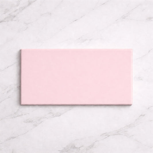 Metro Pink Flat Matt 10x20cm