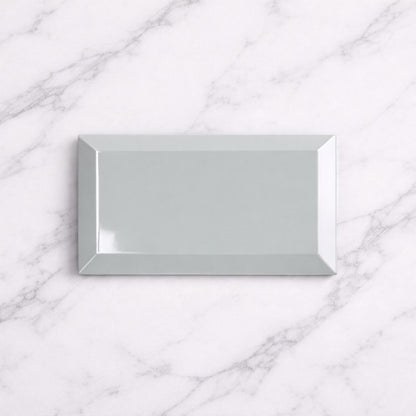 Metro Sage Grey Gloss Wall Tiles 10x20cm
