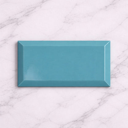 Metro Teal Gloss 10x20cm