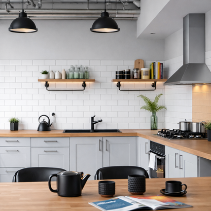 Metro White Flat Matt 10x20cm