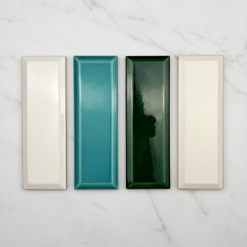 New York Metro Ice White Gloss Wall Tiles