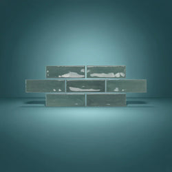 Vermont Blue Mini Wall Tile 15x5cm - Metro Tiles