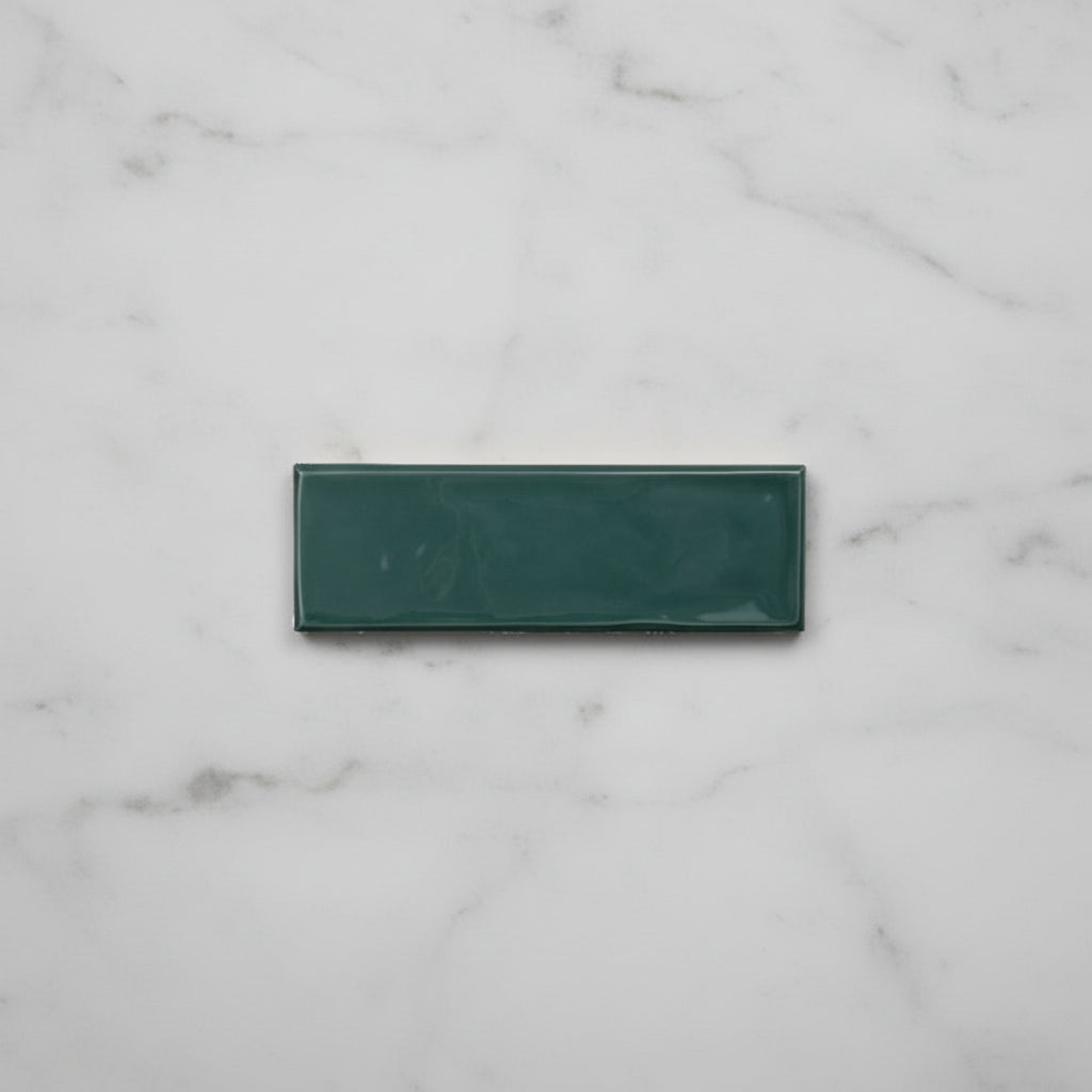 Old English Green Viridian Wall Tile 20x6.5cm