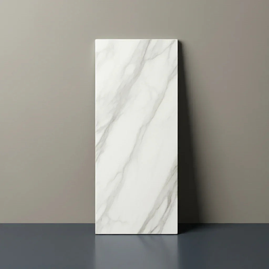 Carrara Marble Metro XL Flat Matt Wall Tiles 10x30cm - Metro Tiles