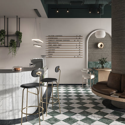Chelsea Green Marble Porcelain Floor Tile 25x25cm