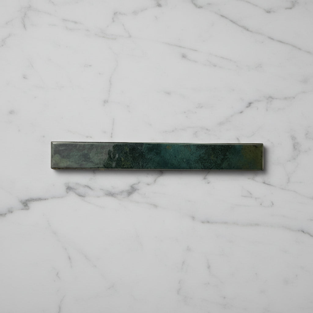 Subway Forest Green Wall Tile 5x40cm