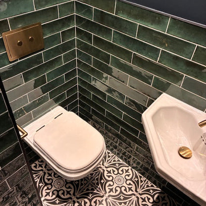 Verona Forest Green Ceramic Wall Tiles 7.5x30cm