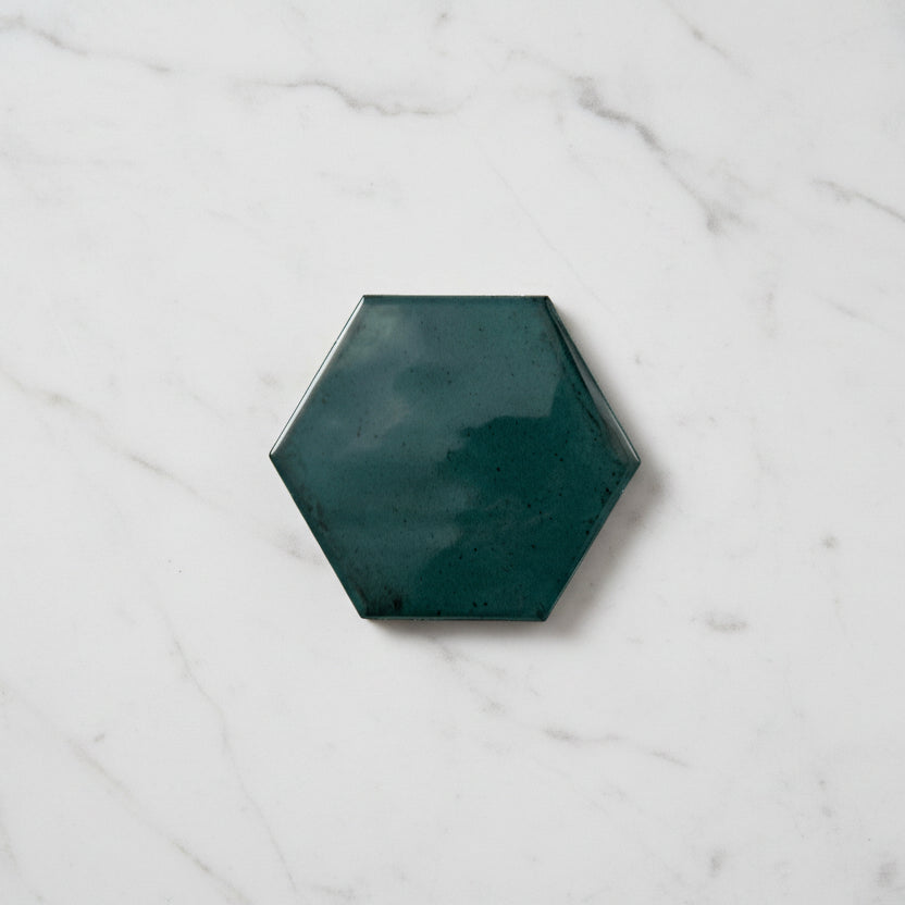 Verona Forest Green Hexagon Wall Tiles