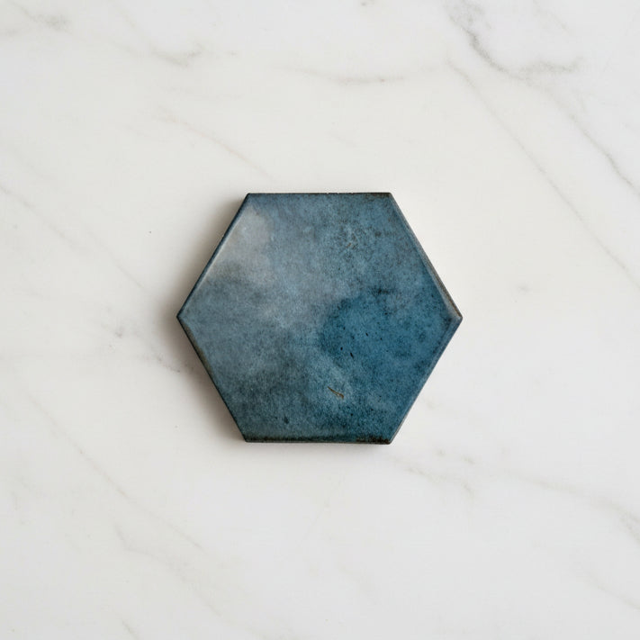 Verona Ink Blue Hexagon Wall Tiles