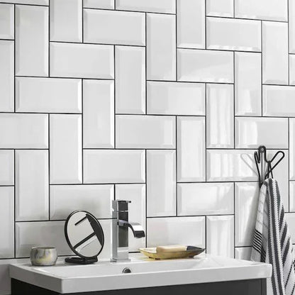 Metro White Gloss 10x20cm - Metro Tiles