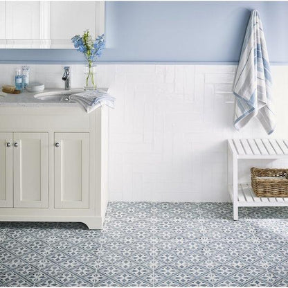 Flossie Blue Feature Tiles 33x33cm - Metro Tiles