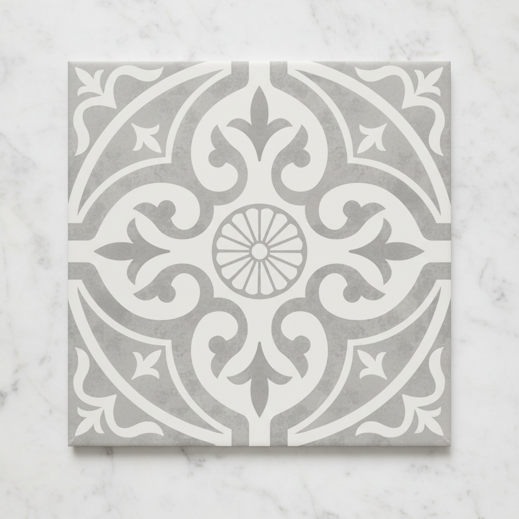 Hampton Silver Feature Tiles 33x33cm - Metro Tiles