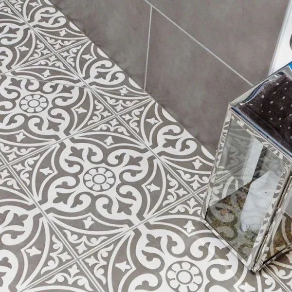 Hampton Grey Feature Tiles 33x33cm - Metro Tiles