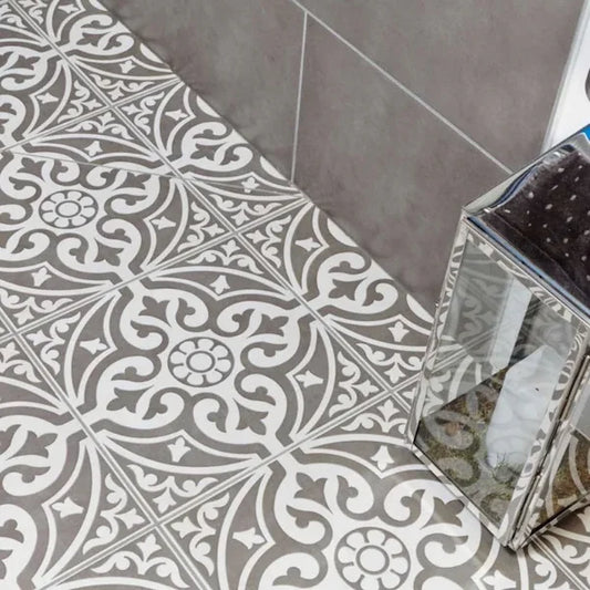 Hampton Grey Feature Tiles 33x33cm - Metro Tiles