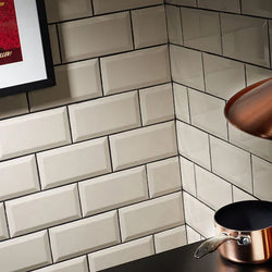 Metro Cream Gloss Wall Tiles 10x20cm - Metro Tiles