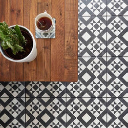 Monochrome Retro Patterned Tiles 33x33cm - Metro Tiles