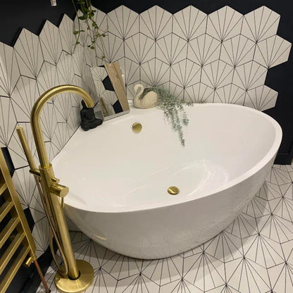 Palm Springs White Hex Tiles 21.5x25cm - Metro Tiles