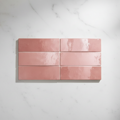 Artesano Rose Mallow Wall Tiles 6.5x20cm - Metro Tiles