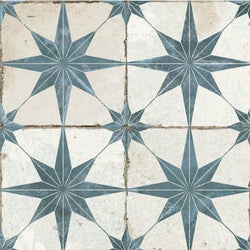 Sapphire Blue Star Patterned Tiles - Metro Tiles