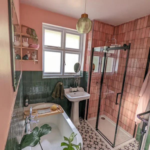 Artesano Rose Mallow Wall Tiles 6.5x20cm - Metro Tiles