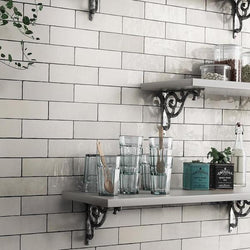 Artesano White Wall Tiles 6.5x20cm - Metro Tiles