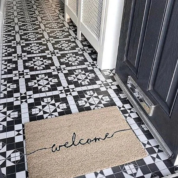 Avignon Geometric Patterned Floor Tiles 31.6x31.6cm - Metro Tiles