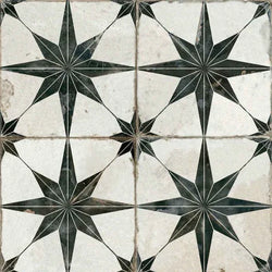 Black Star Patterned Tiles - Metro Tiles