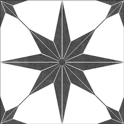 Black Star Feature Tiles 25x25cm - Metro Tiles