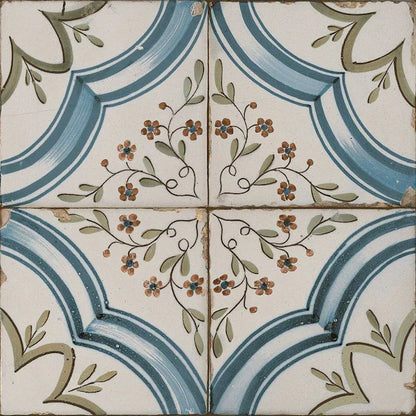 Bodega Blue Patterned Tiles - Metro Tiles